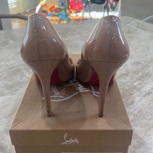 Christian Louboutin Pigalle Nude Patent Pumps